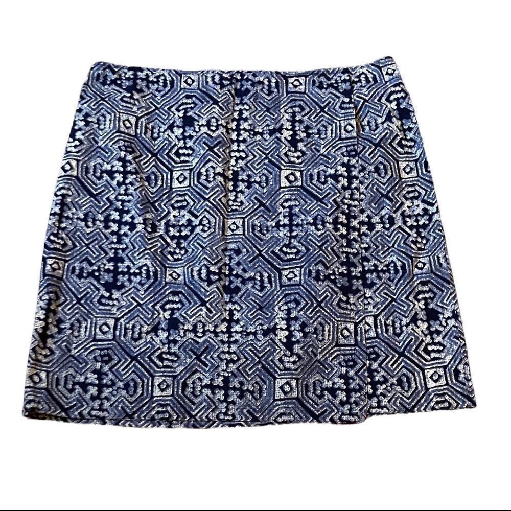 DKNYC Blue Pattern Skirt, Size S‎